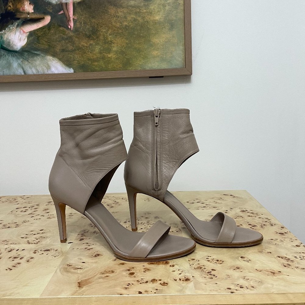 Vince Taupe Open-Toe Heels